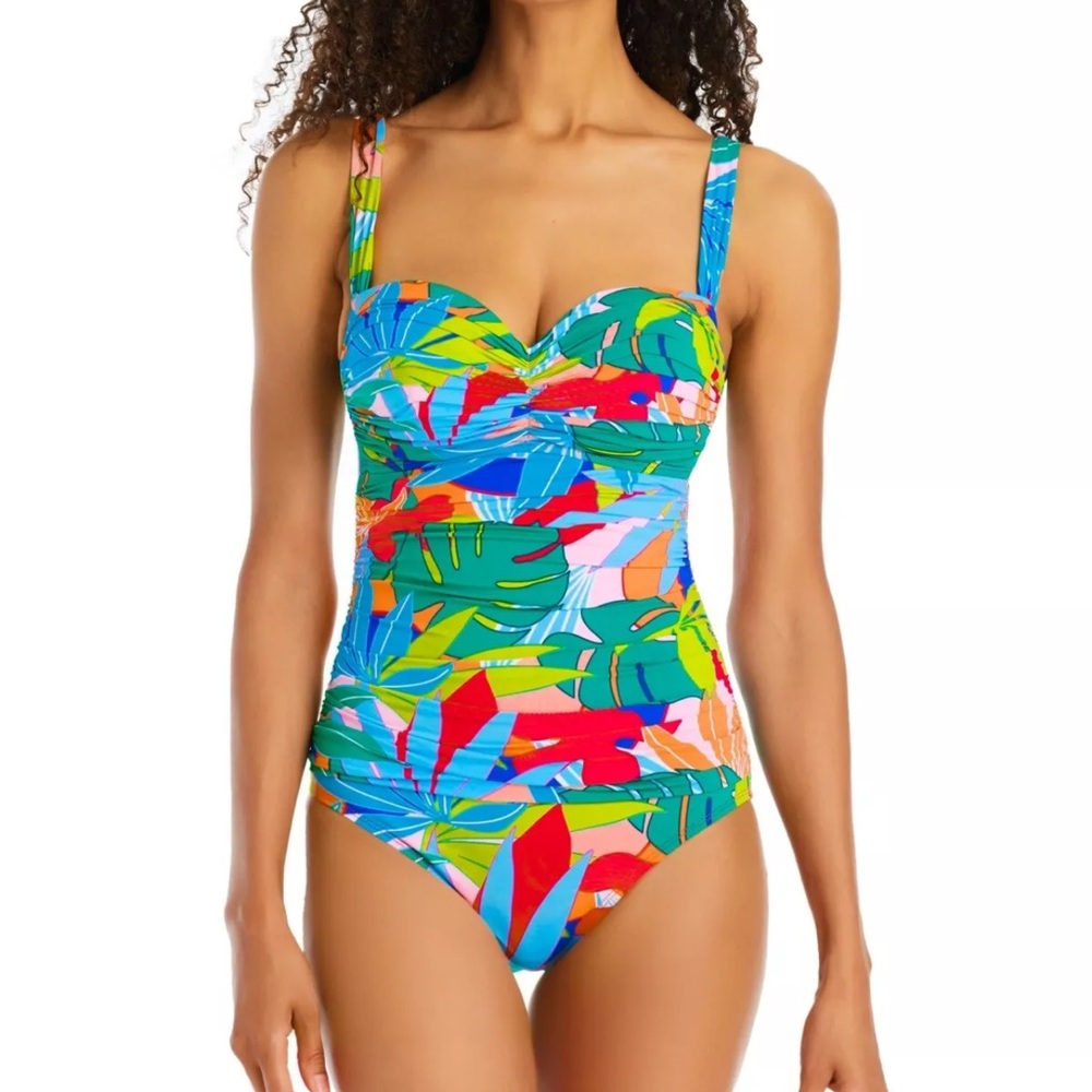 New Bleu by Rod Beattie Away We Go Floral-Print One-Piece Swimsuit